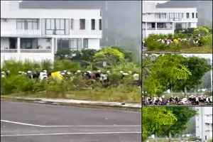 1 nhóm thanh niên được cho là học sinh Phú Quốc tụ tập đánh nhau