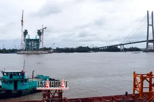 Chùm ảnh: 'Hình hài' cầu Mỹ Thuận 2 bắc qua sông Tiền