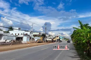 2 gói thầu của dự án nâng cấp Quốc lộ 1A chậm do thiếu cát