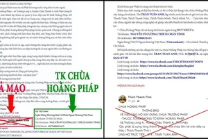 Mượn danh chùa Hoằng Pháp để lừa đảo chiếm đoạt tài sản