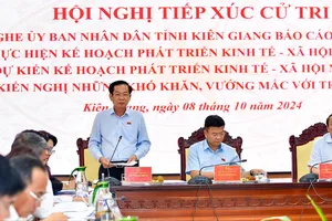 Phó Thủ tướng Lê Thành Long dự Hội nghị tiếp xúc cử tri tỉnh Kiên Giang