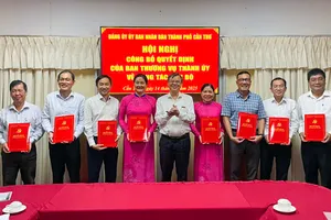 Chỉ định Bí thư và 9 Ủy viên Ban Chấp hành Đảng ủy UBND TP Cần Thơ