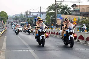 Công an tỉnh Sóc Trăng triển khai cao điểm 50 ngày đêm đảm bảo trật tự ATGT