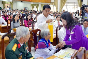 Phó Chủ tịch nước Võ Thị Ánh Xuân dự đại hội thi đua yêu nước tỉnh An Giang 