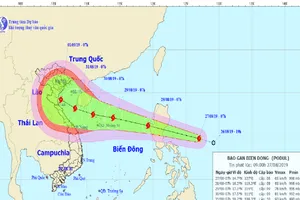 Bão Podul đổ bộ biển Đông đúng dịp lễ Quốc khánh 2-9