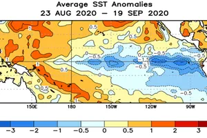 Miền Trung, Nam bộ sẽ dồn dập mưa trái mùa vì La Nina