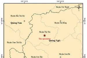 Động đất liên tiếp tại Quảng Ngãi