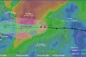 Bão số 12 đang cách Bình Định - Ninh Thuận 450 km