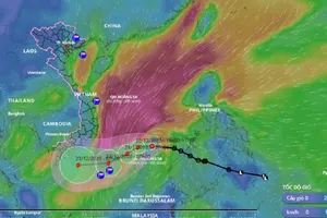 Áp thấp nhiệt đới vào Biển Đông, sắp mạnh lên thành bão