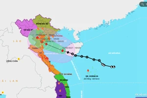 Bão số 2 cách Hải Phòng-Nghệ An 210km, 5 tỉnh cấm biển