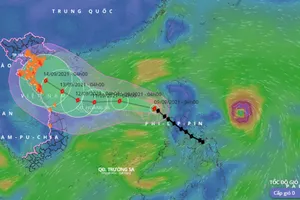 Bão Conson đã vào Biển Đông, quần đảo Hoàng Sa gió giật cấp 13 rất nguy hiểm