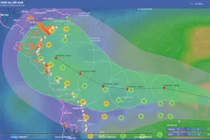 Còn gần 500 tàu, thuyền nằm trong vùng nguy hiểm của bão Conson