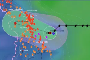 Không có 'dòng dẫn đường', áp thấp nhiệt đới vẫn chưa vào đất liền