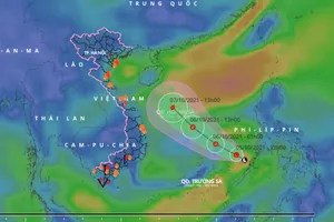 Áp thấp vào Biển Đông, trong 24-48 giờ tới có thể mạnh thành bão