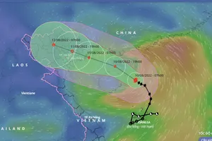  Bão số 2 đang ở thời điểm mạnh nhất
