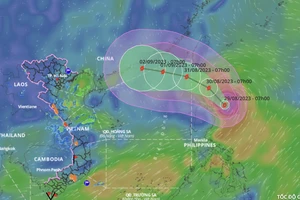 Biển Đông sắp có bão Sao La, giật cấp 17
