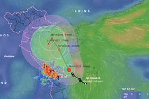 Trong hôm nay, áp thấp nhiệt đới có thể mạnh lên thành bão