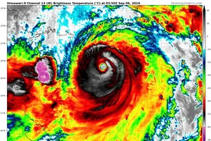 Siêu bão số 3 liên tưởng bão Mirinae đổ bộ miền Bắc 8 năm trước