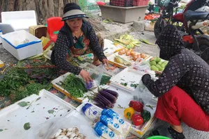 Người dân Hà Nội tranh thủ mua thực phẩm vì lo ảnh hưởng bão số 3