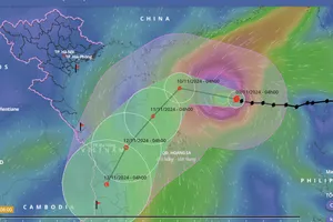 Bão số 7 giật cấp 17 đang hướng về quần đảo Hoàng Sa