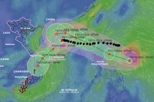 Cảnh báo bão TORAJI nối tiếp bão YINXING tiến vào biển Đông