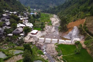 Khánh thành đập Sabo đầu tiên, bảo vệ 28 hộ dân và trường học