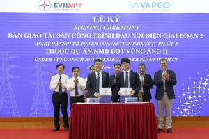 EVNNPT tiếp nhận tài sản - Công trình đấu nối điện thuộc Dự án Nhà máy nhiệt điện BOT Vũng Áng II
