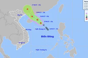 Tin mới nhất về áp thấp nhiệt đới trên khu vực Biển Đông