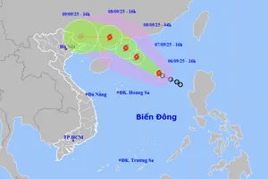 Biển Đông xuất hiện bão số 7, giật cấp 10