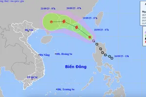 Áp thấp nhiệt đới vào Biển Đông, khả năng đêm nay thành bão số 8