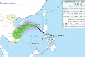 Bão số 12 di chuyển nhanh, hướng vào Trung Trung Bộ