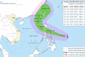 Ngày mai, bão Fung-Wong mạnh lên thành siêu bão, một ngày sau vào biển Đông