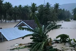 Khẩn: Rủi ro thiên tai cấp 4 do lũ đặc biệt lớn, lũ quét, sạt lở lưu vực sông Ba 