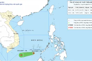 12 tỉnh, 4 Bộ được yêu cầu chủ động ứng phó vùng áp thấp trên Biển Đông
