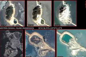 Nghi Triều Tiên xây đảo nhân tạo để phóng tên lửa