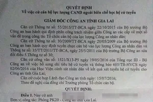 Nữ công an bị tố nhận tiền tỉ chạy vào trường công an