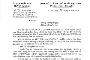 Dùng bằng giả, phó phòng dân tộc bị đề nghị cách chức