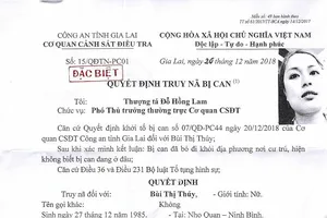 Truy nã một phụ nữ chiếm đoạt gần 11 tỉ đồng