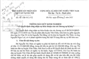 Hủy quyết định của tòa vì bỏ quên án phí