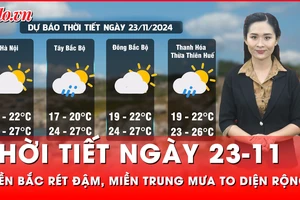 Dự báo thời tiết ngày 23-11: Miền Bắc hứng rét đậm, miền Trung mưa to diện rộng tại nhiều khu vực