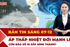 Thời sự sáng 7-12: Biển Đông sắp đón áp thấp nhiệt đới, bão số 16 sắp hình thành? 