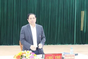 Ông Phạm Minh Chính làm việc với quận ủy Thanh Khê