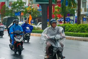 Mưa bắt đầu to dần từ Quảng Bình đến Quảng Ngãi