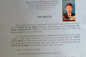 Thêm hai lao động người Việt tử vong ở Angola