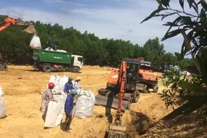 Toàn bộ rác thải Formosa đã được cất bốc khỏi trang trại