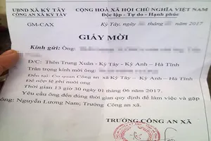 Yêu cầu kiểm tra vụ công an xã mời nộp lệ phí nuôi ong