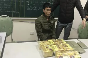 Cha lái xe chở con cùng 5 bánh heroin, 8 kg ma túy đá