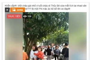 Bé ngủ dưới gầm giường, người nhà loan báo mất tích