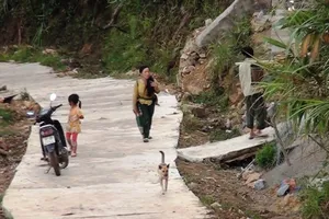 Thương tâm, đá lở vùi lấp 2 mẹ con cô giáo