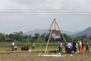 Hiện trường vụ điện giật chết 4 người dựng cột viễn thông
